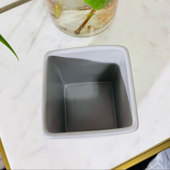 New Rae Dunn Write ceramic pen pencil cup. Gray - Picture 3 of 4